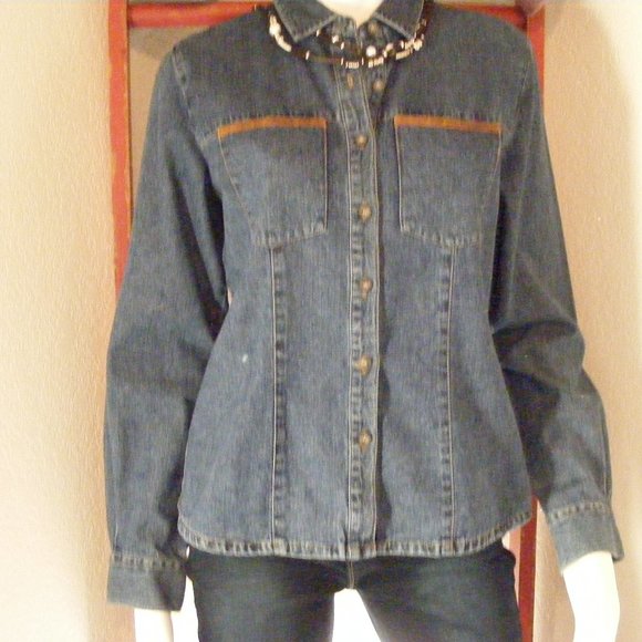 VINTAGE Telluride Clothing Company Jean Shirt - Picture 1 of 4